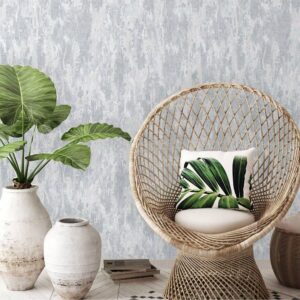 Tapet Vinil Superlavabil, Model Abstract, Argintiu, UV, Antibacterian, Ignifug, Rolă 10.6 mp