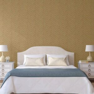 Tapet Vinil Superlavabil, Model Lambriu Lemn, Bej-crem, UV, Antibacterian, Ignifug, Rolă 10.6 mp