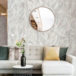 Tapet Vinil Superlavabil, Model Marmura, Bej deschis, UV, Antibacterian, Ignifug, Rolă 10.6 mp