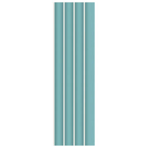 Riflaj Decorativ Acustic (PVC), Bleu Deschis - 12 x 280 x 1.2 cm