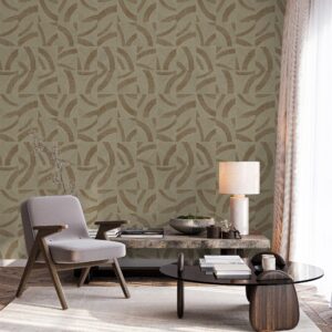 Tapet Vinil Superlavabil, Model Armonie, Gri Auriu, UV, Antibacterian, Ignifug, Rolă 10.6 mp