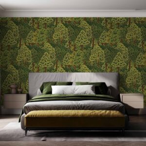 Tapet Vinil Superlavabil, Model Forest, Verde Natural, UV, Antibacterian, Ignifug, Rolă 10.6 mp