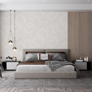 Tapet Vinil Superlavabil, Model Geometric, Gri, UV, Antibacterian, Ignifug, Rolă 10.6 mp