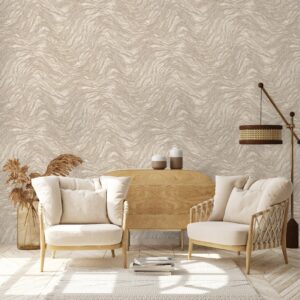 Tapet Vinil Superlavabil, Model Marmura, Crem inchis, UV, Antibacterian, Ignifug, Rolă 10.6 mp