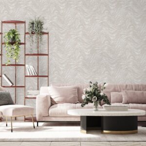 Tapet Vinil Superlavabil, Model Marmura, Crem, UV, Antibacterian, Ignifug, Rolă 10.6 mp