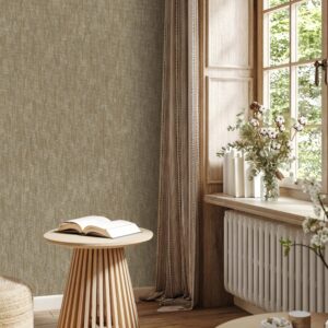 Tapet Vinil Superlavabil, tratat UV, Antibacterian, Ignifug, model Texturat, Bronz  , rola – 1.06m x 10m = 10.6mp
