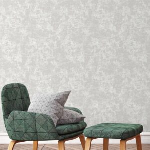 Tapet Vinil Superlavabil, tratat UV, Antibacterian, Ignifug, model Clasic, Alb, rola 10.6mp