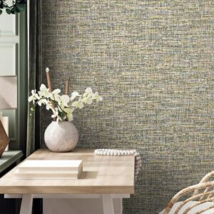 PROMO 1+1, Tapet Vinil Superlavabil, Model Tesatura, Verde, UV, Antibacterian, Ignifug, Rolă 10.6 mp